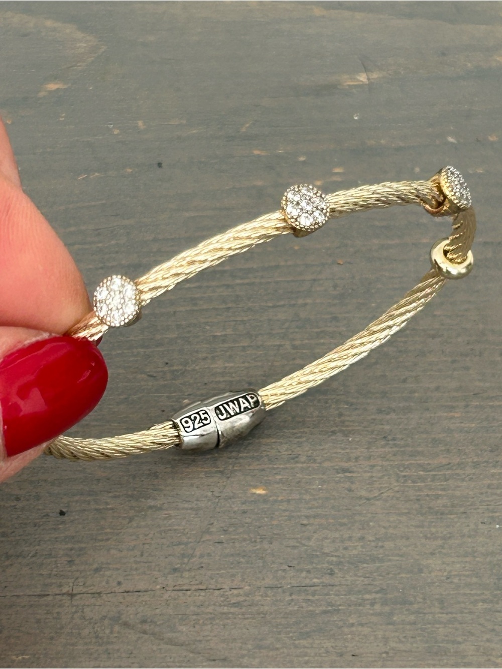 925 silver embellished bracelet⭐️